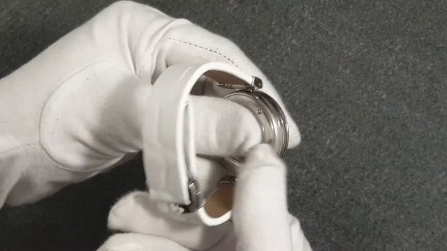 Bespoke watch strap of crocodile leather for Omega De Ville Ladymatic watch. смотреть онлайн