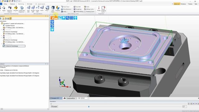EDGECAM 2021 - Milling - CNC programming - CAM смотреть онлайн