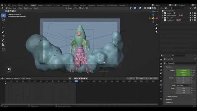 Let's Animate Rocket in Blender 3.2 смотреть онлайн