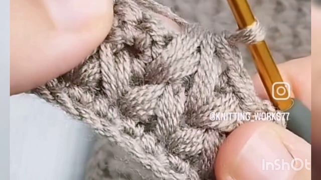Узор крючком для сумочки или жилета. смотреть онлайн