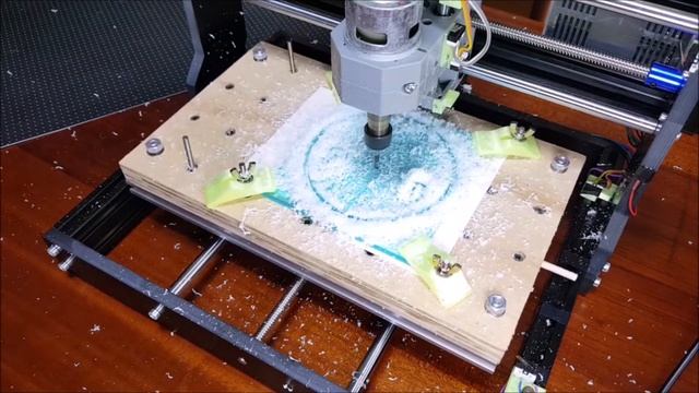 3018 CNC PRO First cut(acrylic 5T) смотреть онлайн