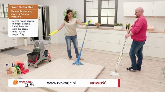 Livington Prime Steam Mop - wielofunkcyjny mop parowy od TV Okazje смотреть онлайн