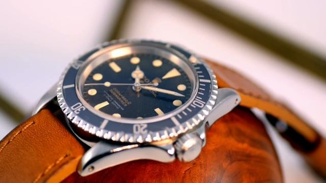 Rolex Submariner 5512 "Tropical" (1965) 4-lines gloss Gilt Dial ! смотреть онлайн
