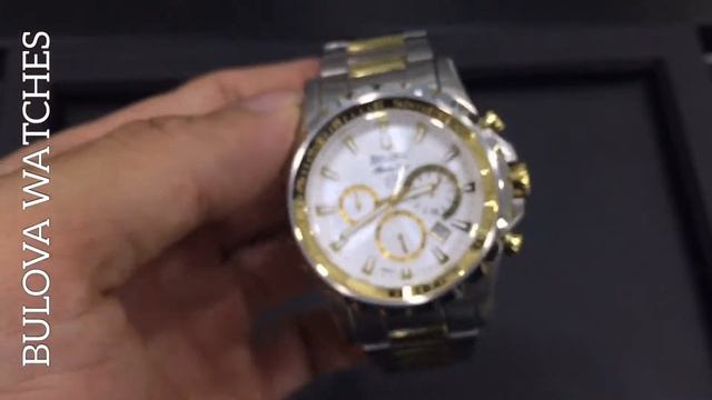 Bulova 98B014 Marine Star Two Tone Men's Watch 42mm смотреть онлайн