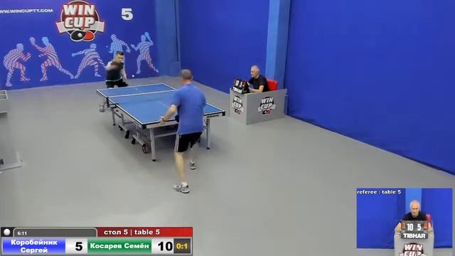 16:30 Коробейник Сергей 0-3 Косарев Семён стол 5 ЮГ-3 09.06.20 смотреть онлайн