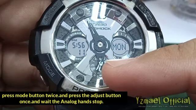 G-Shock GA-200BW How To Set Time