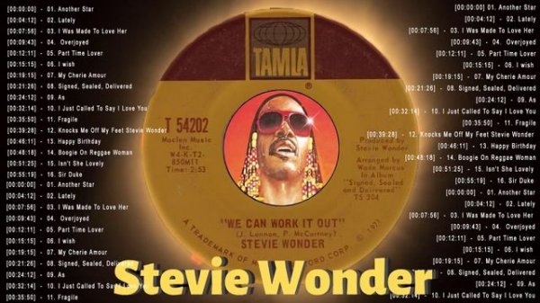 Stevie Wonder Greatest Hits - Best Songs Of Stevie Wonder - Stevie Wonder Best Motown Music Hits 60