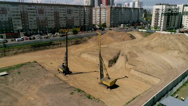 Строительство ЖК «Александровский», июнь 2019 г. смотреть онлайн