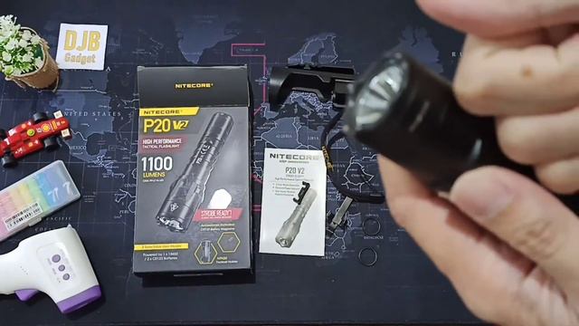 Unboxing LED Flashlight Nitecore P20 v2 Senter смотреть онлайн