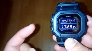 Casio G-Shock GX-56BB test screens