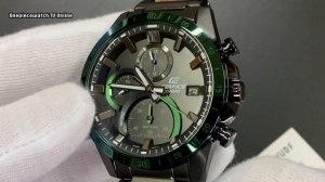Casio Edifice EFR-571DC นาฬิกาดีไซน์ดำตัดเขียว สปอร์ตเท่สะกดทุกสายตา