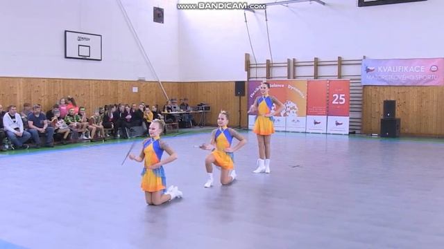 Bára Měchová & Eliška Chalupská & Zuzana Špiclová AMA Opava: trio baton juniorky 2019 смотреть онлайн