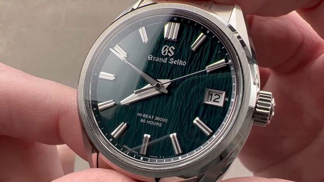 Grand Seiko Hi-Beat GREEN BIRCH Dial SLGH011 Evolution 9 Collection - Grand Seiko Watch Review смотреть онлайн