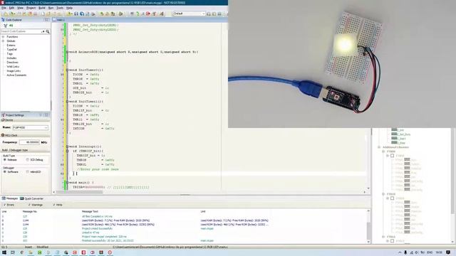 mikroC ile PIC Programlama #13 : RGB LED Uygulaması смотреть онлайн