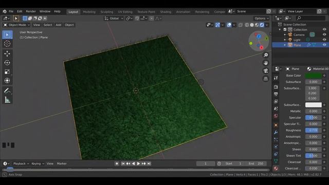 Blender 2.82 Grass Carpet tutorial, blender 2.81 смотреть онлайн