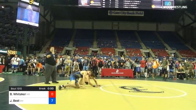 152 Lbs Rnd Of 32 Brant Whitaker Missouri Vs John Martin Best West Virginia смотреть онлайн