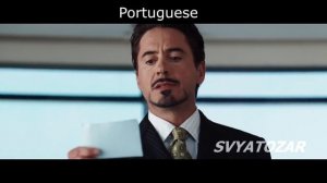 «I AM IRON MAN» in 16 different languages