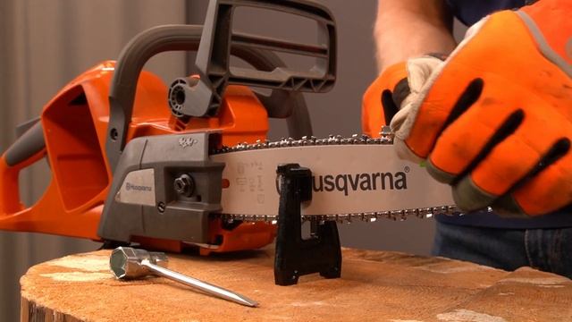How to use the Husqvarna SP11G file holder смотреть онлайн