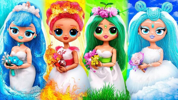 Свадьбы четырёх стихий - 10 идей для кукол ЛОЛ