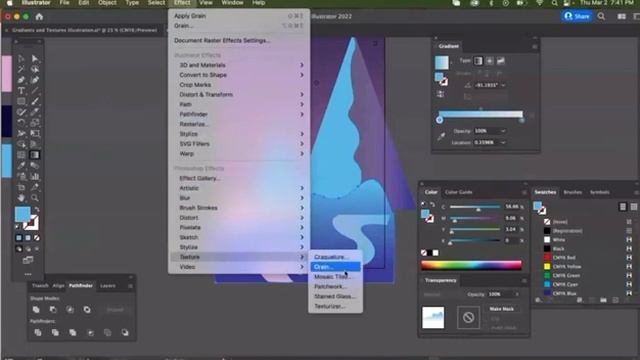 TUTORIAL explaining a texture gradient | Step 4 of creating a textured gradient смотреть онлайн