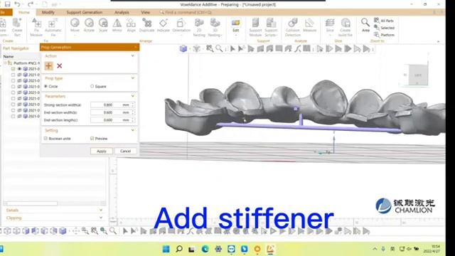 Dental 3D printer - VD software demo смотреть онлайн