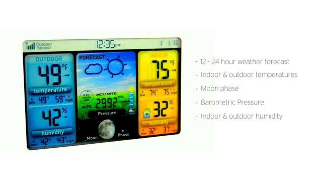 AcuRite Color Weather Station with Forecast, Temperature & Humidity 02038 смотреть онлайн