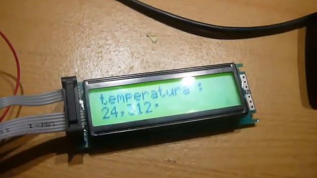 Atmega32 + DS18B20 смотреть онлайн