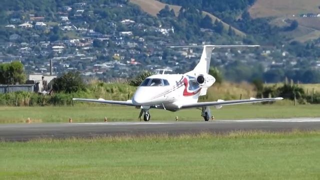Embraer 500 Phenom 100 ZK-PHN takeoff Nelson Airport (NZNS) смотреть онлайн