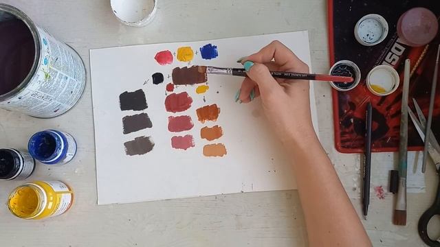 Такой непонятный коричневый. как составить коричневый цвет