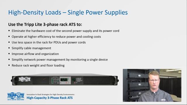 Tripp Lite 3-Phase Rack ATS Power Distribution Units смотреть онлайн