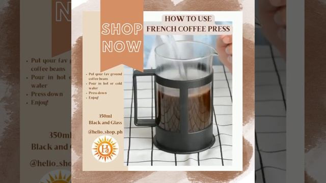 French Coffee and Tea Press☕ Portable and Easy to use смотреть онлайн