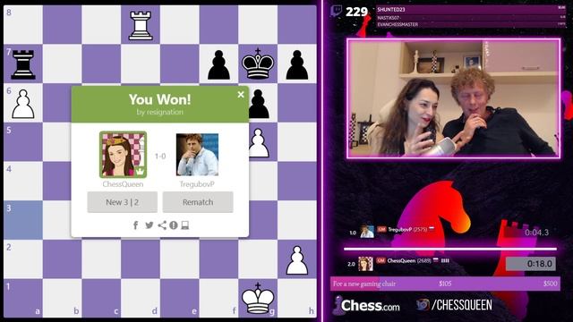Family Showdown by GMs Kosteniuk & Tregubov смотреть онлайн