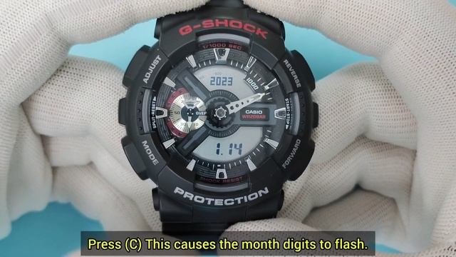 How to set time on Casio G-Shock GA-110 (5146) смотреть онлайн