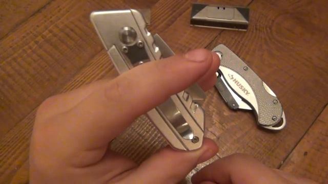 Knife Review : Husky Folding Utility Knives (Large & Small) смотреть онлайн