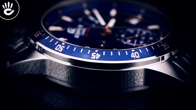 Review Đồng Hồ Casio EFV-540D-2AVUDF phiên bản mặt số xanh thiết kế viền số bezel thể thao смотреть онлайн