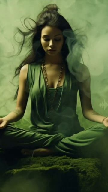 Turn off the chaotic flow of your thoughts with this music ✨ #meditation #yoga #meditationmusic смотреть онлайн