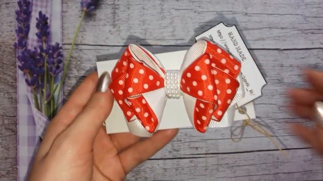 Бант красный из репса смотреть онлайн