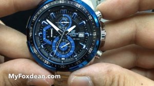 Casio Edifice EFR-539D-1A2V Blue wrist watch - Refurbished by Myfoxdean