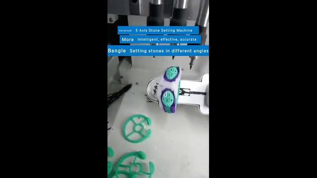 Станок с ЧПУ для закрепки камней в восковые модели (5 Axis Stone Setting Machine) смотреть онлайн