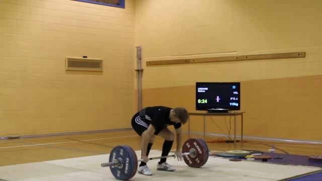 115 Kg épaulé-jeté смотреть онлайн