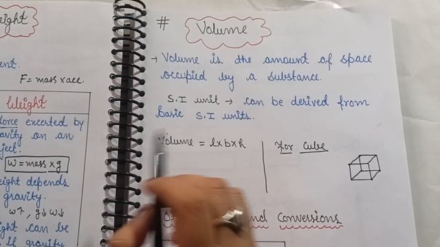 Difference between mass and weight | Volume | class 11 Chapter 1 #class11 смотреть онлайн