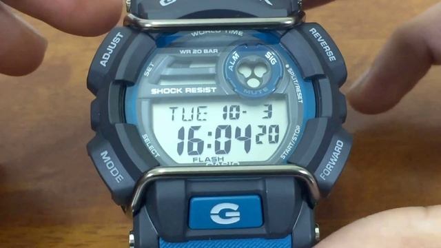 Casio 3434 Module Tutorial - GD400 Series Test Screen, Watch Set-up & Explanation