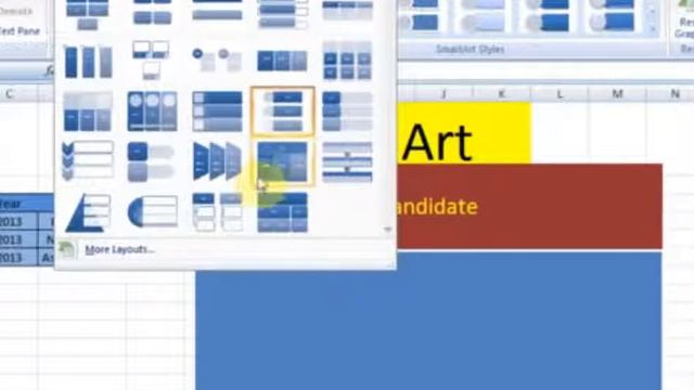 how to Apply Smart art Ms Excel 2010 In Urdu/Hindi (Part 2) смотреть онлайн