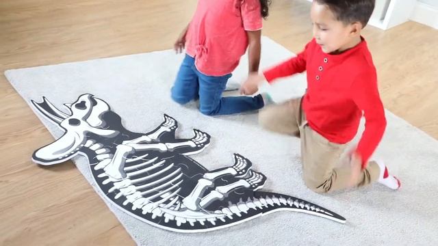 Jumbo Dino Puzzle Triceratops and Stegosaurus смотреть онлайн