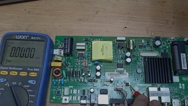 HAIER LE43K6500TF. диагностика платы