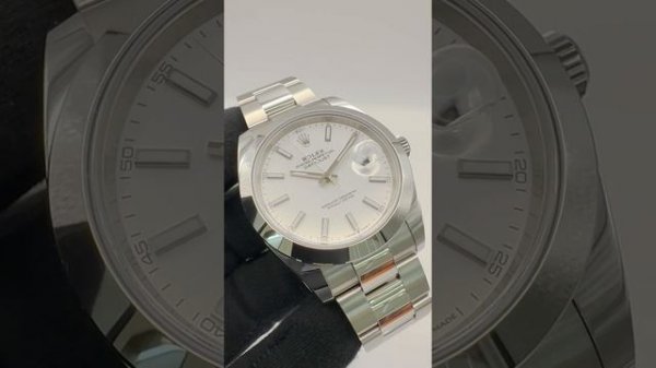 Pre-owned 2021 Rolex Datejust 41 White Dial 126300 Watch
