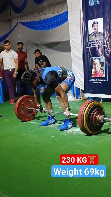 Deadlift 230 KG🏋️♂️ No1 lift🔥Convenational lift weight 69kg#shorts #bodybuilding #powerlifting #gy смотреть онлайн