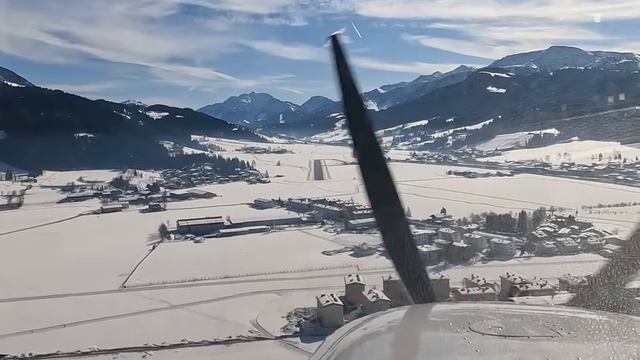 Landing in alpine village - Cessna 172 смотреть онлайн