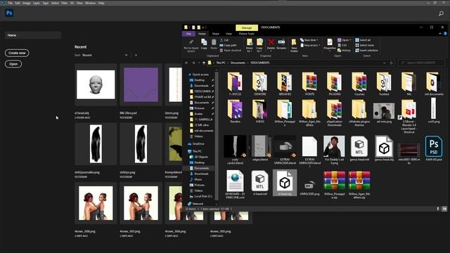 How to Import Mesh Head into Photoshop from Blender смотреть онлайн