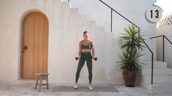 10 min STANDING ARM WORKOUT | With Dumbbells | Zero Planks or Pushups